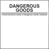 Dangerous Goods, Format 25 cm x 25 cm, Folie, VPE 100 Stück